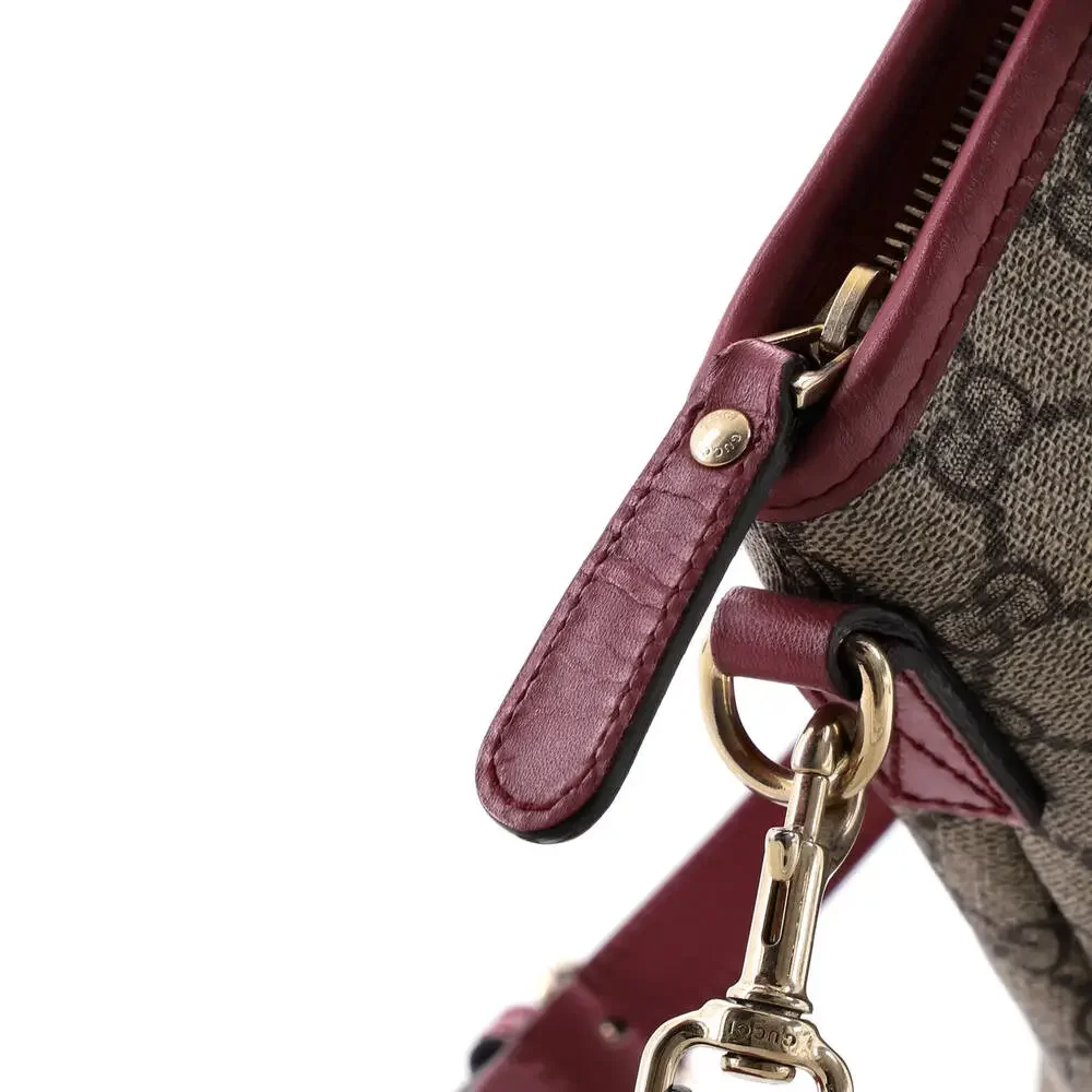 Gucci Convertible Zip Tote Gg Coated #249086G12B - Picture 6 of 8